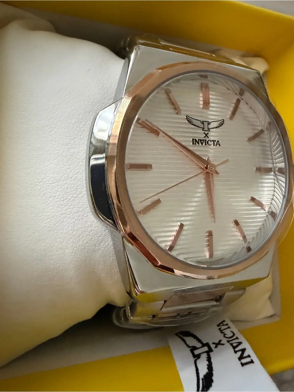 Invicta Men’s Rose Gold & Silver Watch